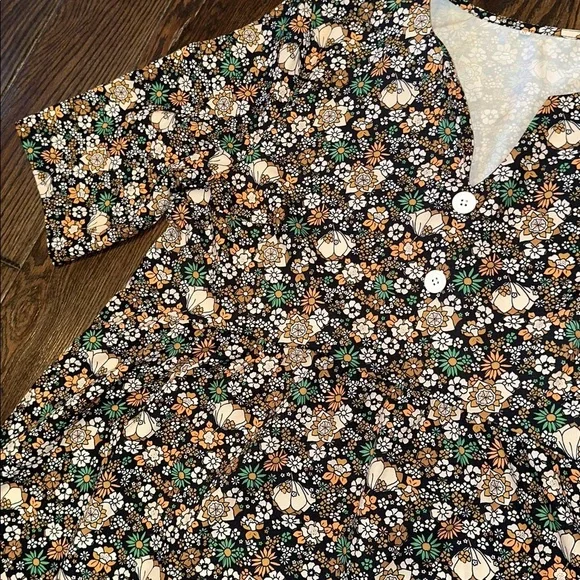 FLORAL maxi dress size XLarge - Picture 4 of 6